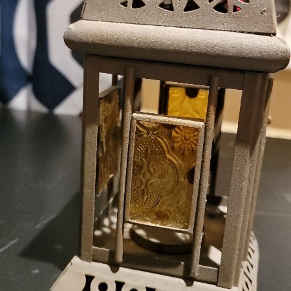 2PCS Lantern Tea Light Lamp Hollow Candle Holder Hanging Garden Wedding Décor